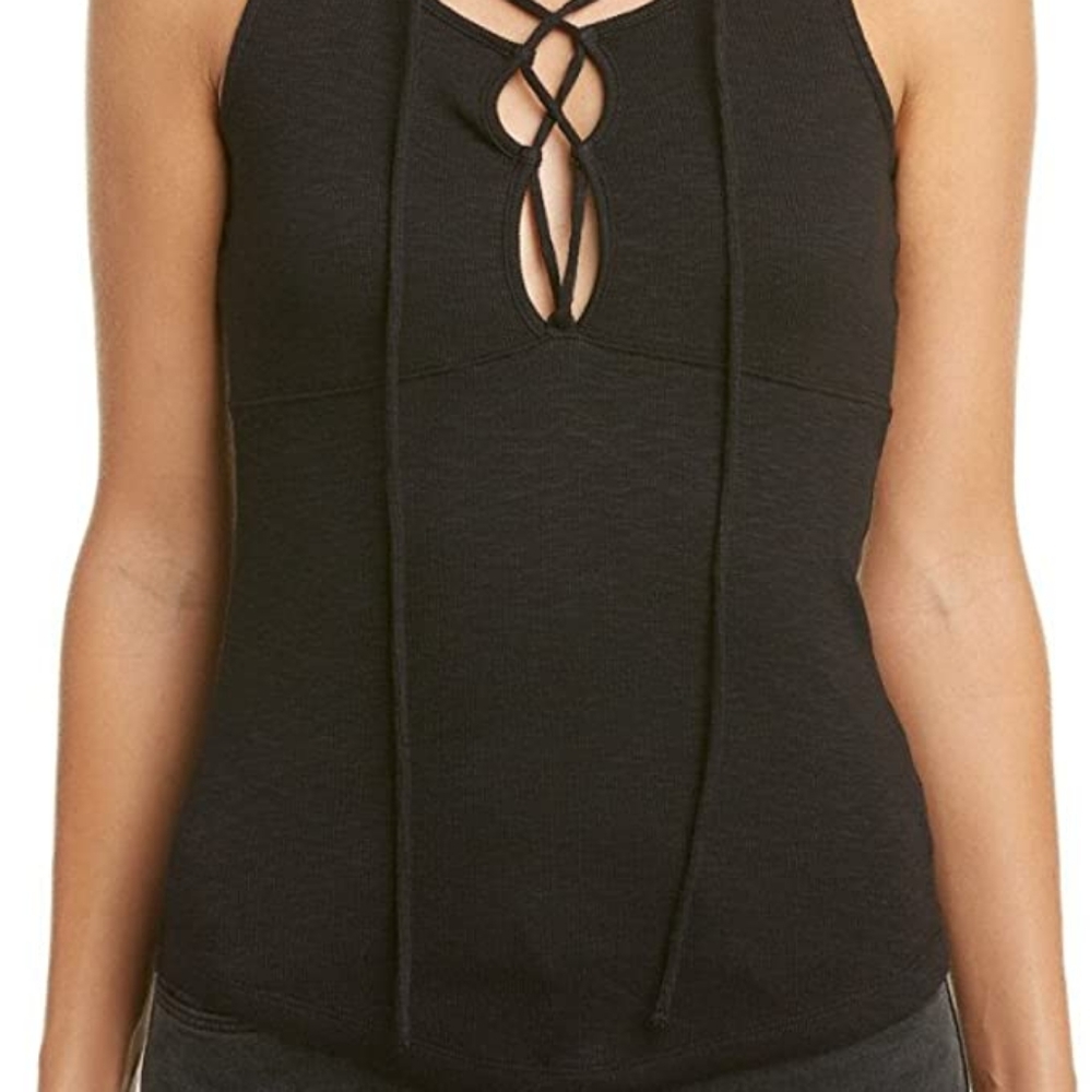 Free People Emmy lace up tank
